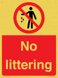 No littering